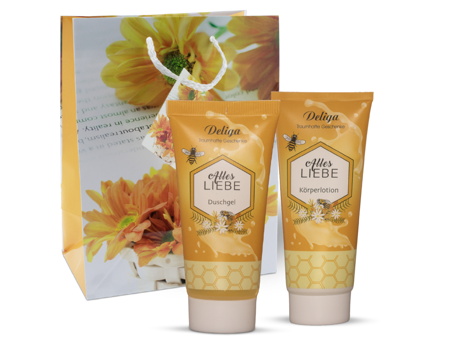 Großes Pflegeset Milch/Honig