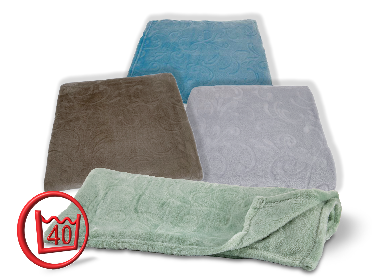 Kuscheldecke "Hoch-Tief-Optik"