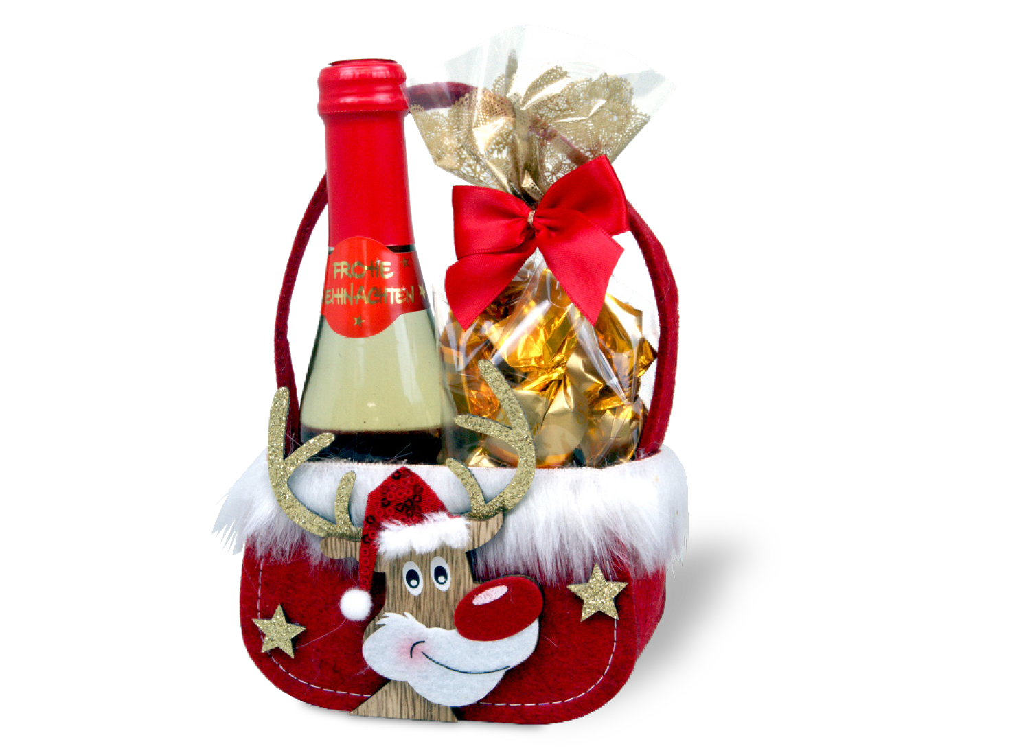 Weihnachts-Präsent-Täschlein köstlich gefüllt