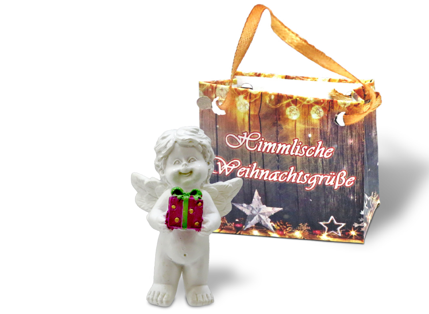 Weihnachtsengelchen mit Geschenk