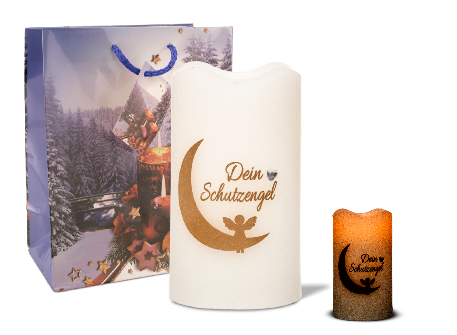 LED Wachskerze Engel